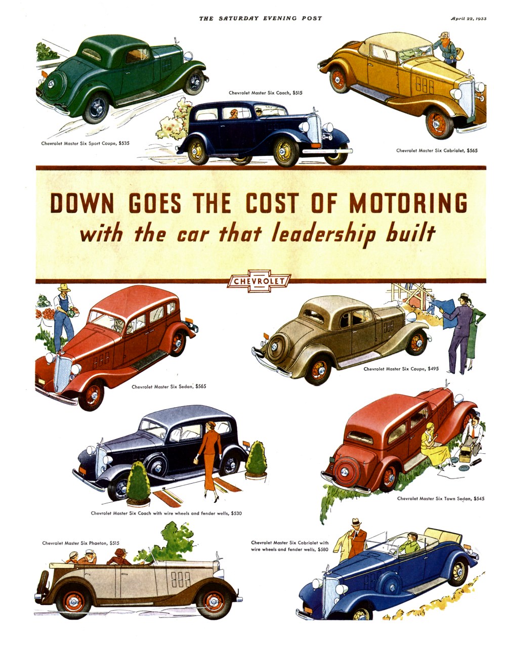 1933 Chevrolet Auto Advertising
